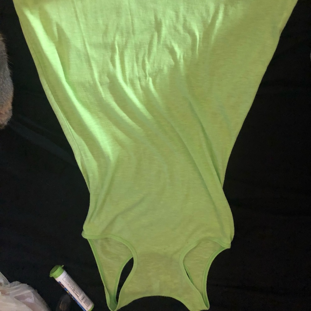 Green tank top dress